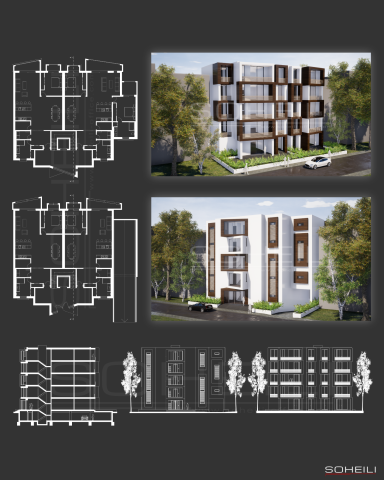 Mehrfamilienhaus-Entwurf